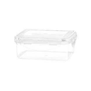 Hermetico Plástico Blanco 500 Ml Sello De Color Transparente