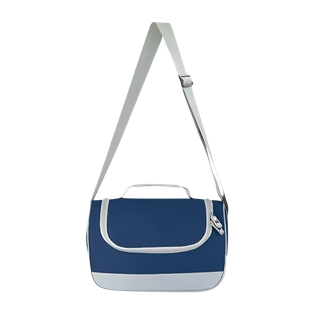 LONCHERA, OXFORD, AZUL NAVY, 29*15*20 cm, CLEAR ALUMINIZADA