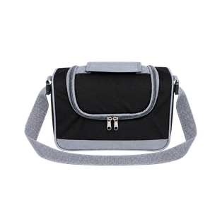 LONCHERA, OXFORD, NEGRO, 29*15*20 cm, CLEAR ALUMINIZADA
