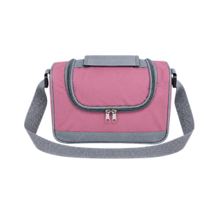 LONCHERA, OXFORD, ROSADO, 29*15*20 cm, CLEAR ALUMINIZADA