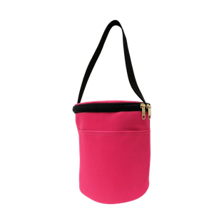 LONCHERA REDONDA, OXFORD, FUCSIA, 25*16*16 cm