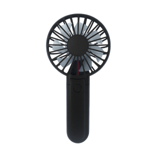 VENTILADOR, PLÁSTICO, NEGRO, DE MANO CON ALTA POTENCIA