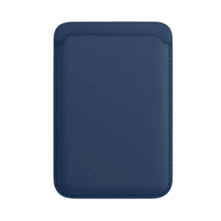 TARJETERO, PU, AZUL OSCURO, magnético para celular con anillo
