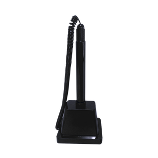 LAPICERO, PLÁSTICO, NEGRO, 18 cm, Top Negro, Base Piramidal Y Resorte