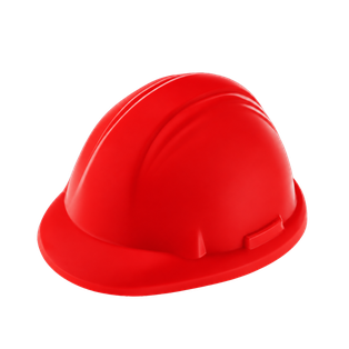ANTIESTRES, PU, ROJO, 8.2*7*4.5 cm, FORMA DE CASCO DE SEGURIDAD