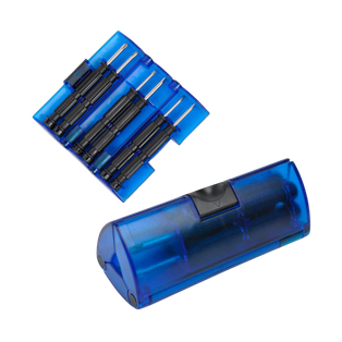 DESARMADOR, ACERO INOXIDABLE, AZUL, SET DE 6PC EN CAJA TRIANGULAR