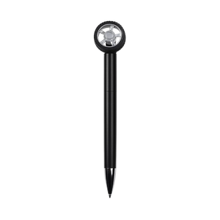 LAPICERO, PLÁSTICO, NEGRO, 14.5 cm, Llanta giratoria