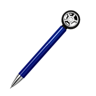 LAPICERO, PLÁSTICO, AZUL REFLEX, 14.5 cm, LLANTA GIRATORIA