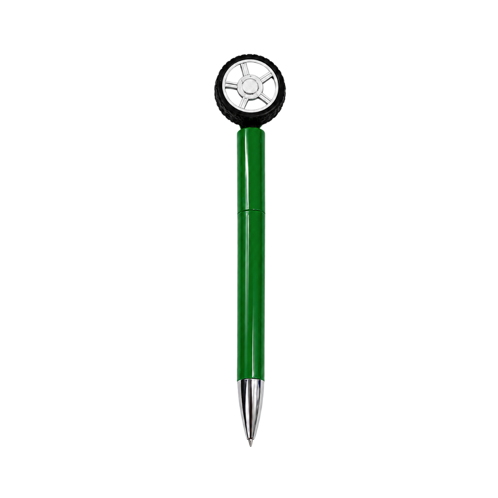 [P299033] LAPICERO, PLÁSTICO, VERDE, 14.5 cm, LLANTA GIRATORIA