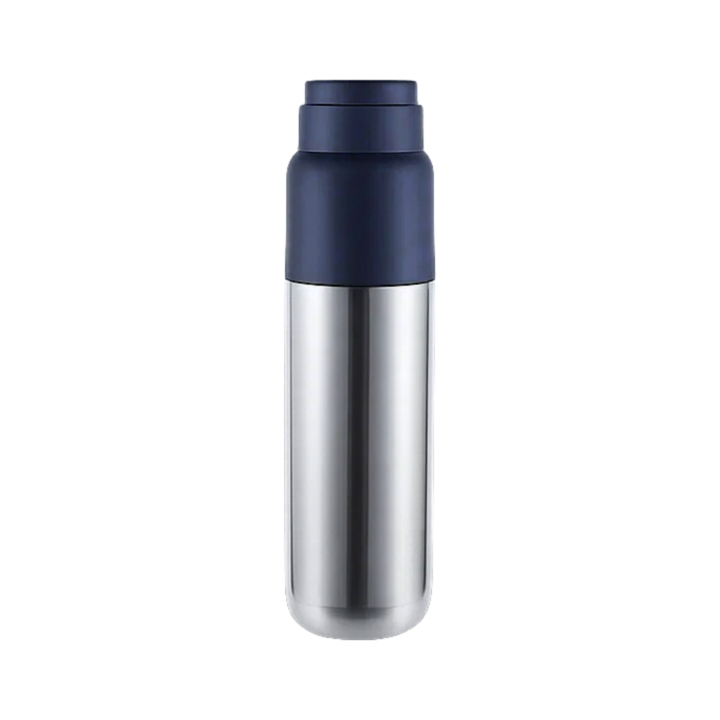 [P299038] TERMO, ACERO INOXIDABLE, AZUL MARINO, 500 ML, Valley doble pared