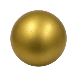 ANTIESTRES, POLIURETANO, DORADO, 6.3 CM, FORMA DE PELOTA