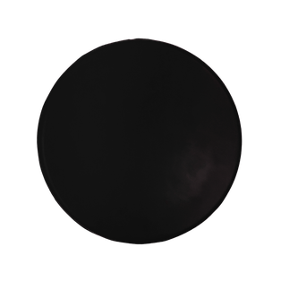 Antiestrés Poliuretano negro 7.5*7,5*2.5 cm redondo