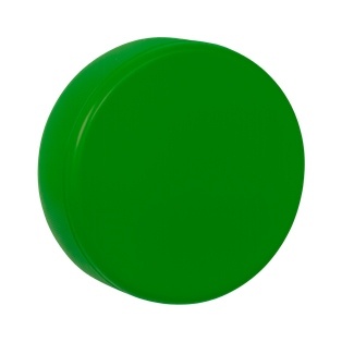 Antiestrés Poliuretano verde 7.5*7,5*2.5 cm redondo