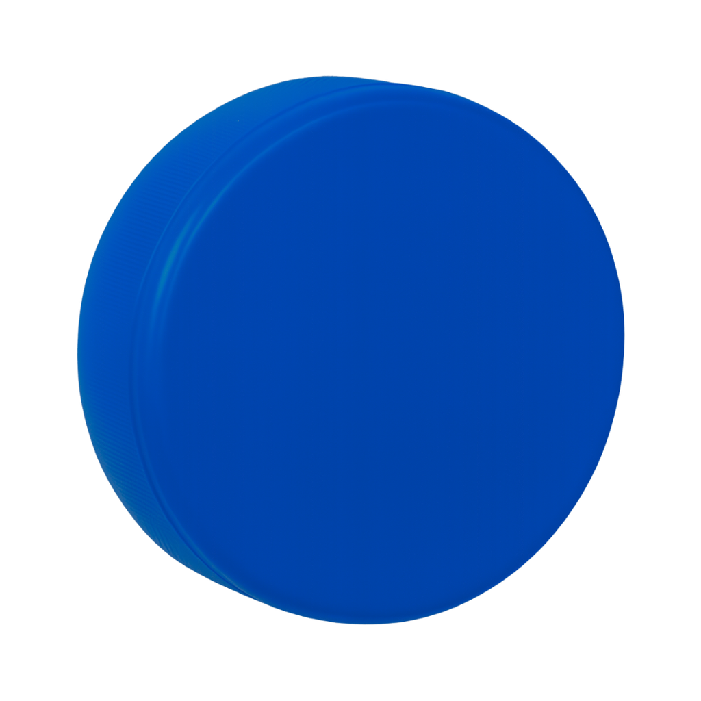 [P299043] Antiestrés Poliuretano azul reflex 7.5*7,5*2.5 cm redondo