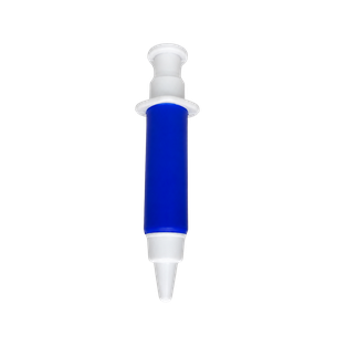 Antiestrés Poliuretano azul reflex 15*2.5 forma de jeringa