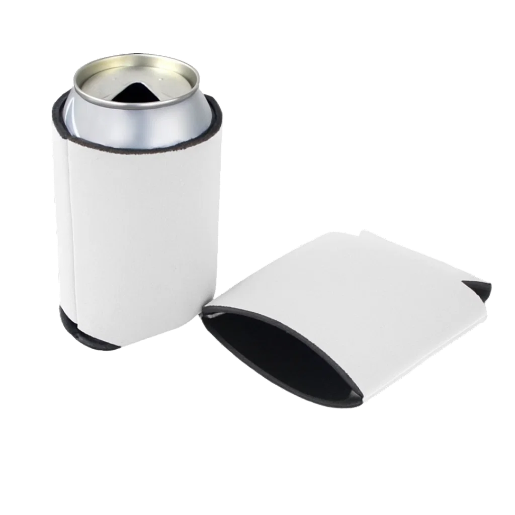 [P299057] Enfriador neopreno  blanco 9.8*12.5cm  manga para latas  3mm
