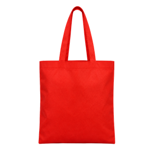 bolsa, tela ecológica, rojo, 80 gms 40*35 centimetros, plana sin fuelle cosida