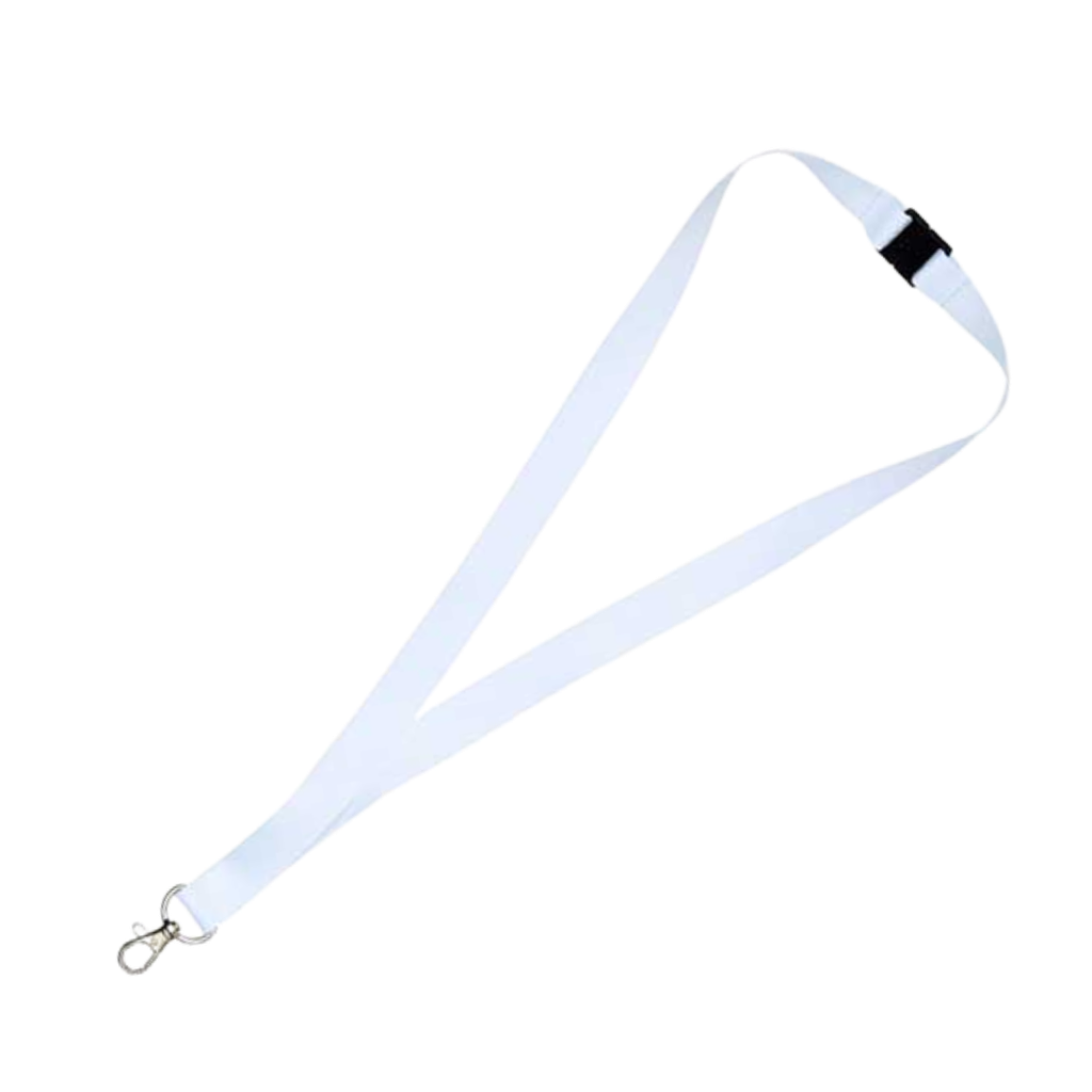 [P266209] Cinta, poliester, blanco, 90*2 cm, porta celular