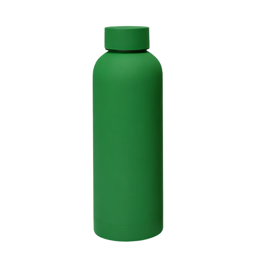 [P280832] Botella, Acero Inoxidable, Verde Mate, 500 Ml , Minimal Doble Pared