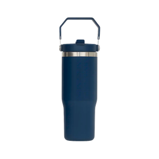 Vaso, Acero Inoxidable, azul oscuro, 30 oz, Hydra doble pared con agarrador y boquilla