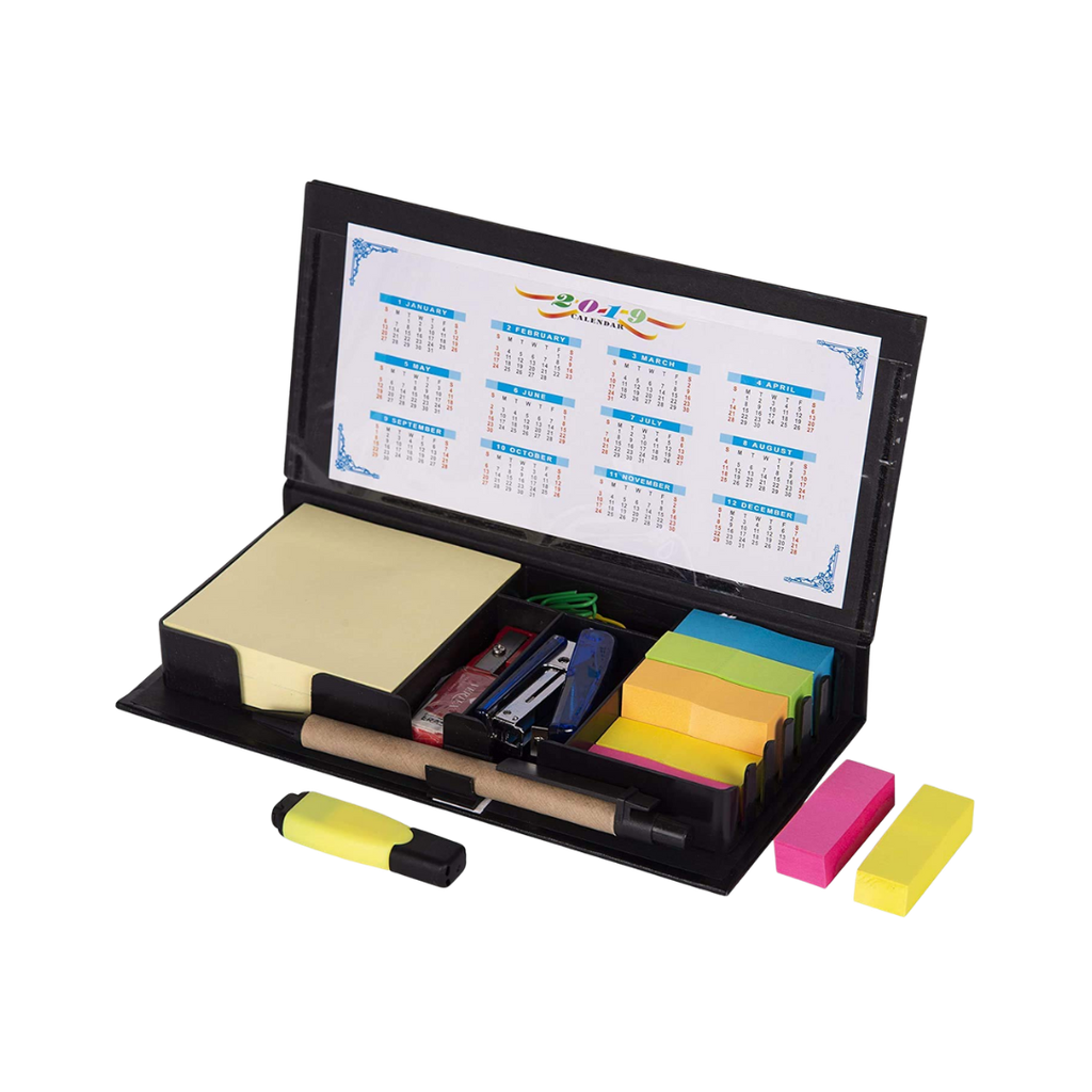 [P299071] Talonario, imitación cuero, negro, 20*9.6*2,8cm, Office kit