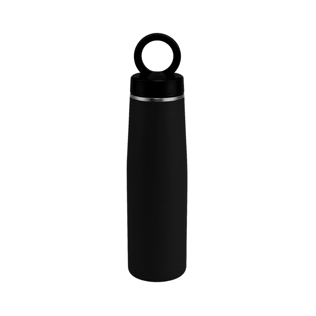 [P299075] Termo, acero inoxidable, negro, 550ml, Sutra doble pared con anillo magnético para celular