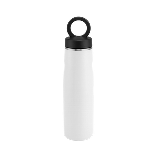 Termo, acero inoxidable, blanco, 550ml, Sutra doble pared con anillo magnético para celular