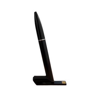 Lapicero, aluminio, negro, 16 Gb, Twist con USB integrado