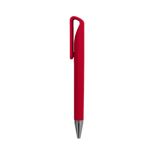 Lapicero, plástico, rojo, Nez clip de bambú