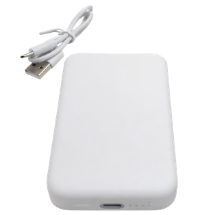 Power bank, plástico, blanco, Capacidad 5000 mAh