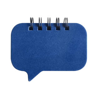 Libreta, papel, azul, Think 6 notas adhesivas de 20 hojas