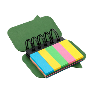 Libreta, papel, verde, Think 6 notas adhesivas de 20 hojas