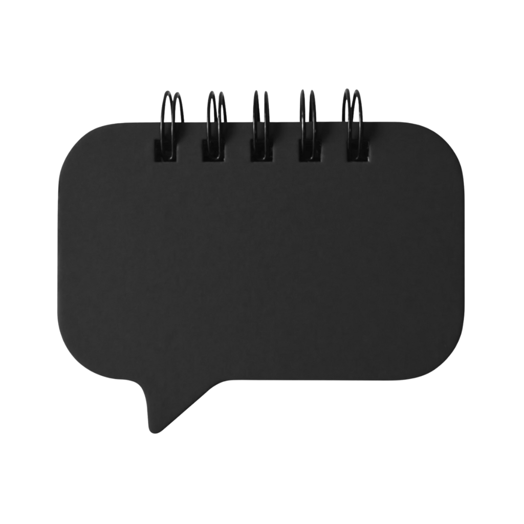 [P299124] libreta, papel, negro, Think 6 notas adhesivas de 20 hojas