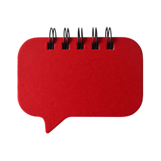 Libreta, papel, rojo, Think 6 notas adhesivas de 20 hojas