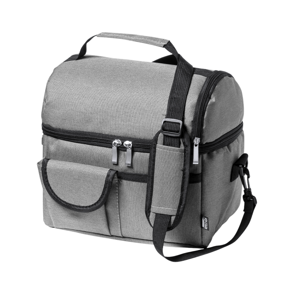 [P299128] Lonchera Poliéster 600D RPET /  25 x 24 x 15 cm, Gris