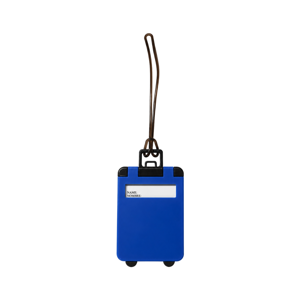 [P299136] Identificador Maletas, Plastico,  5.5 x 9.5 x 0.4 cm, azul