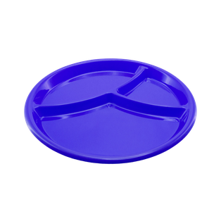 Boquitero con divisiones redondo, plastico, 2 cm, Azul