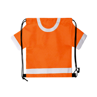 Mochila en forma de camiseta,  Poliéster 210D, 56 x 42 x cm, Anaranjado