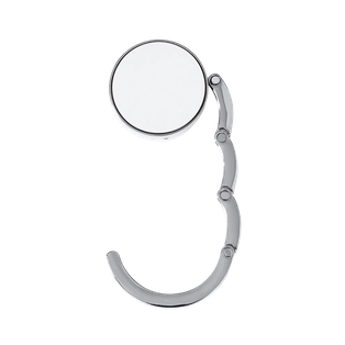 Cuelgabolsos, metálico,  8  cm, Blanco