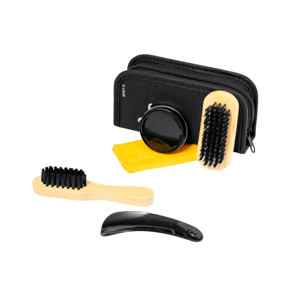 [P299161] Set para limpiar calzado en estuche, 16 x 5 x 8.5 cm