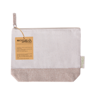 Neceser, algodón 180g, 23 x 18 x 8 cm, Marron