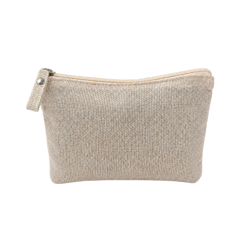 [P299173] Neceser, poliéster, 22 x 14 x 6.5 cm, Natural