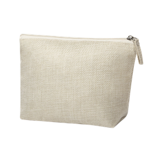 Neceser, poliéster, 22 x 14 x 6.5 cm, Natural