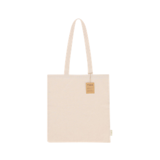 Bolsa en algodón reciclado 180 g/m2, 37 x 41 x cm, Natural
