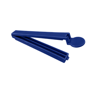 Clip, Plástico, Azul, 14 cm, para bolsa 26 cm abierto