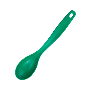 Cuchara, Plástico, Verde, 30 Cm, kitchen Jum