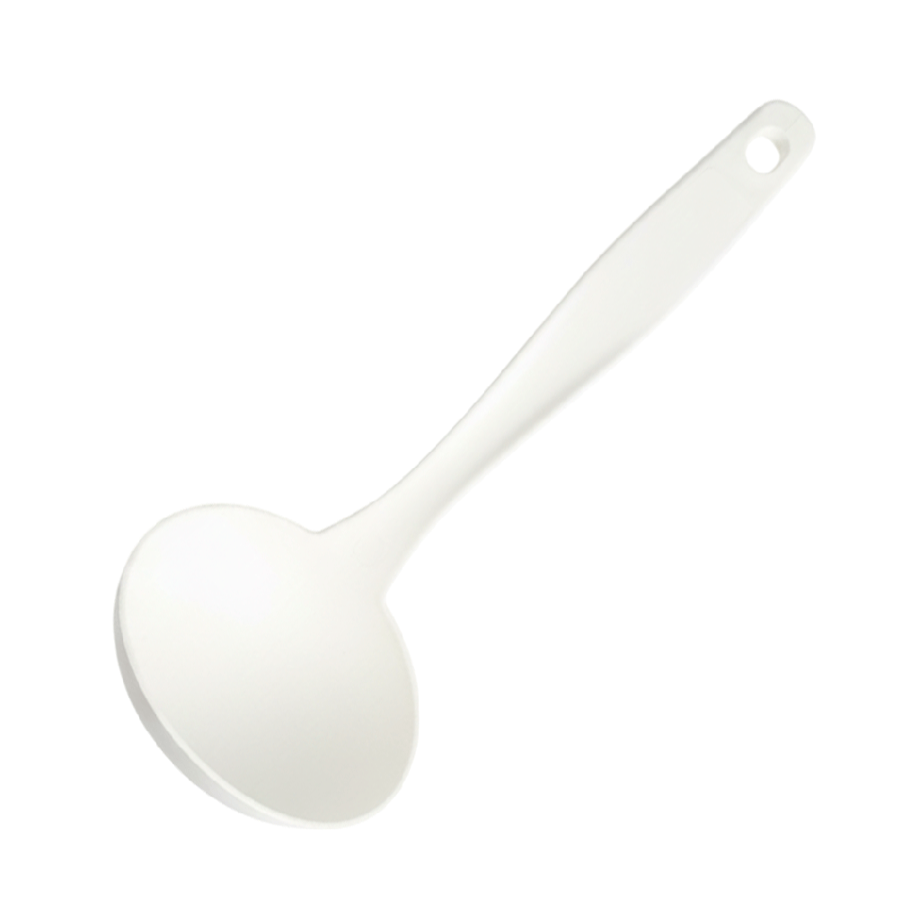 [H570966] Cucharon, Plástico, Blanco, 30 cm, kitchen Jum