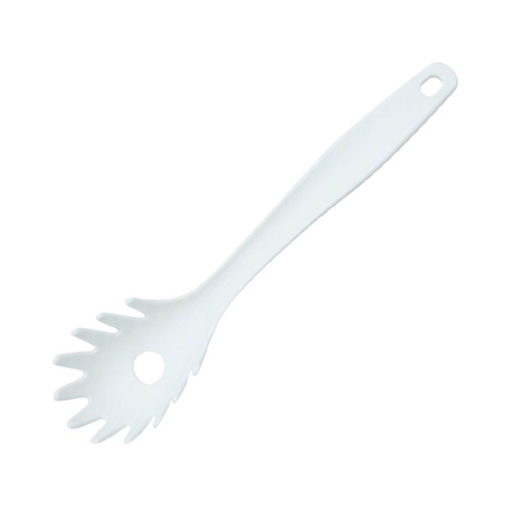[H570974] Cuchara, para pasta, Plástico, Blanco, 30 cm, kitchen Jum