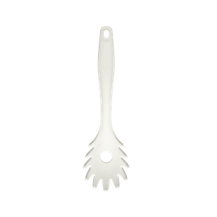 Cuchara, para pasta, Plástico, Blanco, 30 cm, kitchen Jum