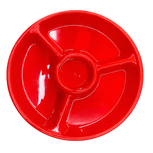 Botanero, Plástico, Rojo, 24 cm, Centro para Dip